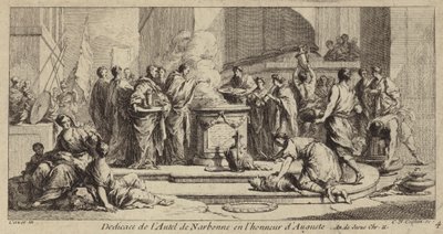 Dedication of the altar of Narbonne in honour of the Roman Emperor Augustus by Charles Nicolas II Cochin