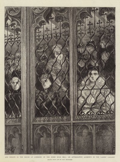 The Debate in the House of Commons on the Home Rule Bill, an Appreciative Audience in the Ladies