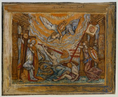 Design for the Drop Curtain of a Play by Charles Ricketts