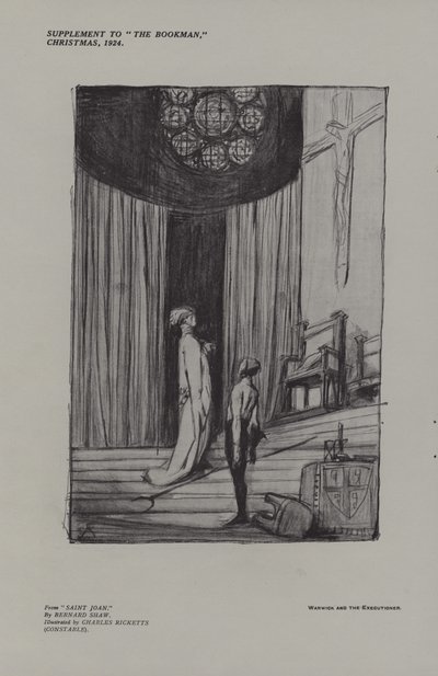 Warwick and the executioner from Saint Joan by Charles Ricketts