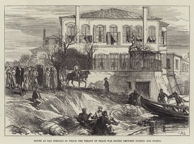 House at San Stefano in which the Treaty of Peace was signed between Turkey and Russia by Sir John Charles Robinson