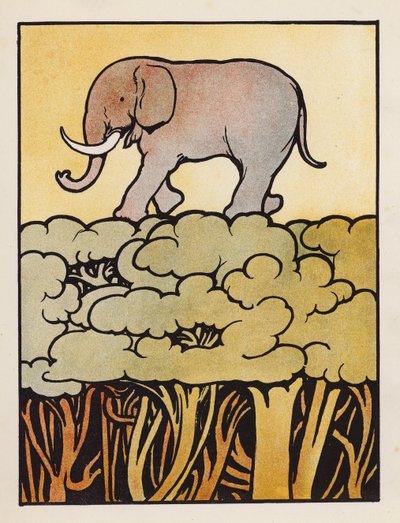 Nonsense: Elephant crossing the wood by Charles Robinson