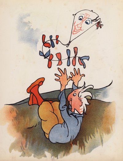 Nonsense: Man falling from his kite by Charles Robinson