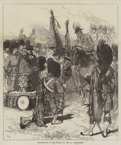 Presentation of New Colours to the 42nd Highlanders by Sir John Charles Robinson