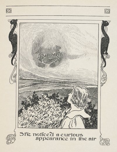 She Noticed a Curious Appearance in the Air. Alice and the Cheshire Cat. by Charles Robinson