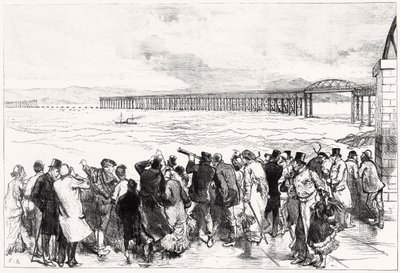 The Tay Bridge as it appeared on Monday, 29 December, at Ten O