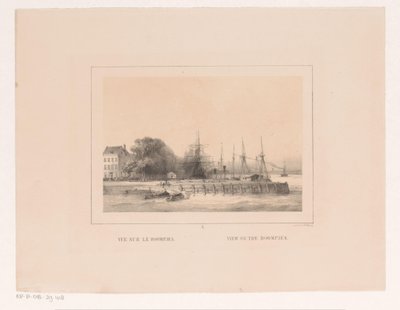 View on the Boompjes in Rotterdam (series: Views and Monuments of the City of Rotterdam) by Charles Rochussen
