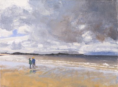 Two Figures, 2017 by Charles Simpson