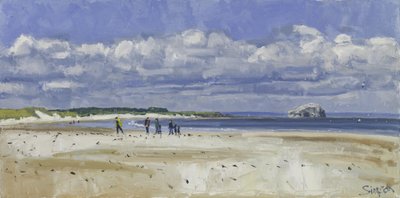 Walkers & Gannets, Bass Rock, 2016 by Charles Simpson