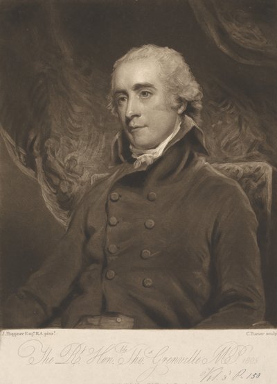 The Right Honourable Thomas Grenville by Charles Turner