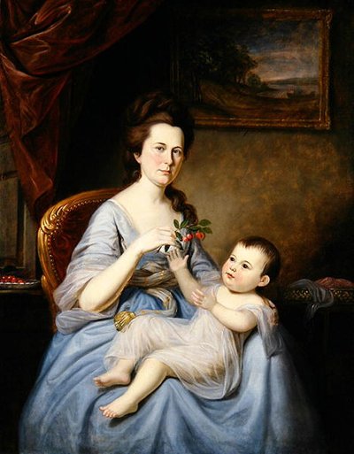 Portrait of Mrs. David Forman and Child, c.1785 by Charles Willson Peale