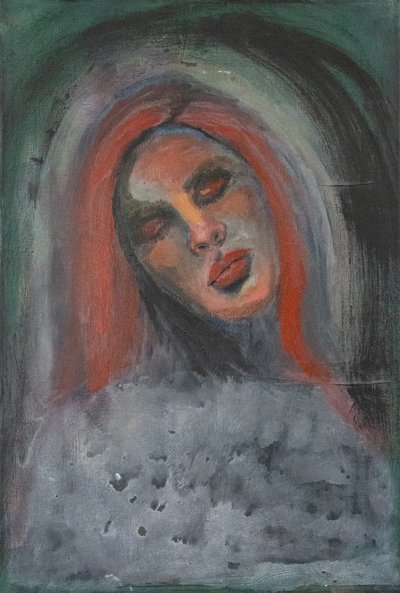 Mysterious Redhead Portrait by Charlotte Olsson