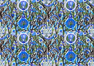 Ashmolean Museum Pattern Design #2, 2020 by Charlotte Orr