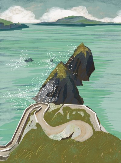 Winding Coastal Road by Charlotte Trudgett