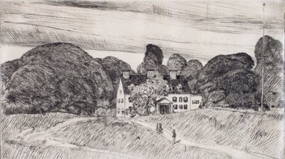 The Lion Gardiner Manor by Childe Hassam