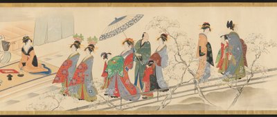 Three Gods of Good Fortune Visit the Yoshiwara; or 