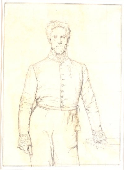 Amtmand, Chamberlain Jens Andreas Graah (1787-1873) by Christen Købke