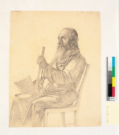 Portrait of an Old Polish Jew by Christen Købke