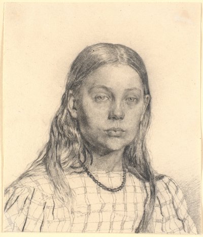 Young Girl. Bust by Christen Købke