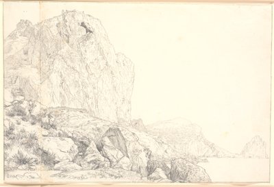 View of the Coast near Marina Piccola on Capri by Christen Købke