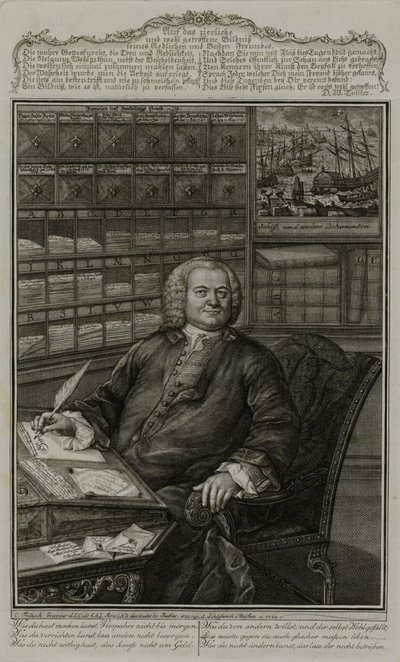Portrait of Burchard Fixen by Christian Fritzsch