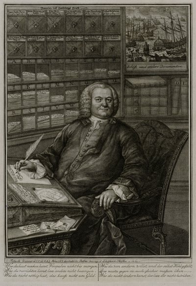 Portrait of Burchard Fixen by Christian Fritzsch