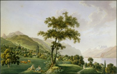 Ansicht von Blonay von Christian Gottlieb Théophile Steinlen