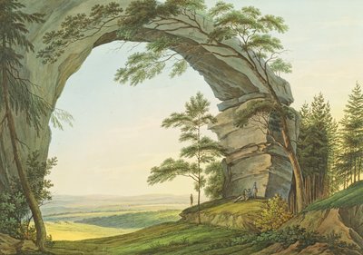 View of Prebischtor in Saxon Switzerland on the Border of Bohemia by Christian Gottlob Hammer