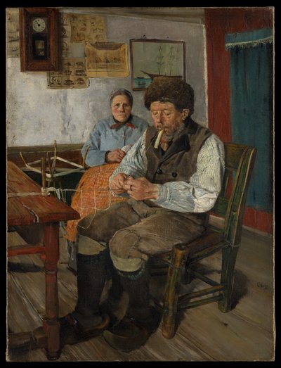 The Net Mender by Christian Krohg