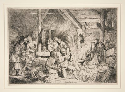 Adoration of the Shepherds by Christian Wilhelm Ernst Dietrich