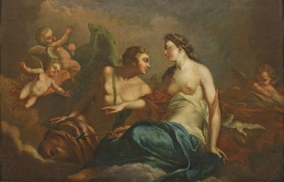 Adonis and Aphrodite by Christian Wilhelm Ernst Dietrich