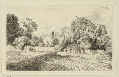 A Path beside a Cornfield by Christian Wilhelm Ernst Dietrich