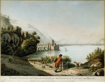 View of Chillon Castle by Christian von Mechel