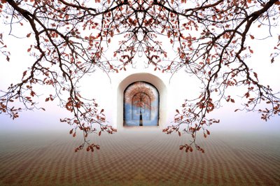 Dreamy Autumn Archway by Christina Sillen