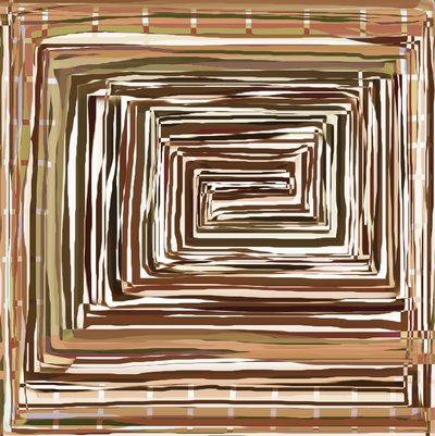 Earthy Spiral Geometry by Christina Sillen