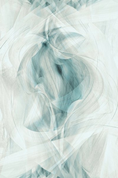 Ethereal Aqua Swirl by Christina Sillen