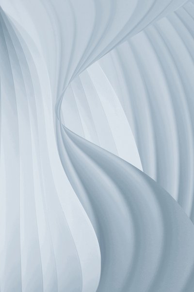 Flowing Blue Curves by Christina Sillen