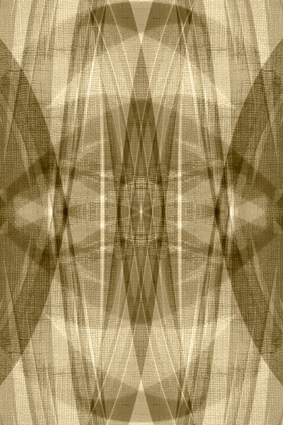 Golden Geometric Layers by Christina Sillen