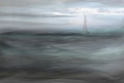 Sailboat In The Mist by Christina Sillen