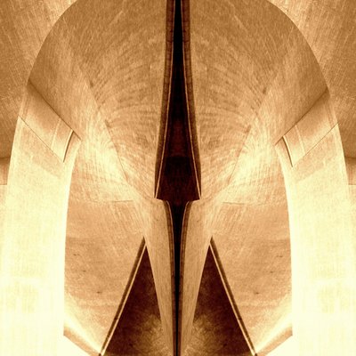 Sepia Architectural Symmetry by Christina Sillen