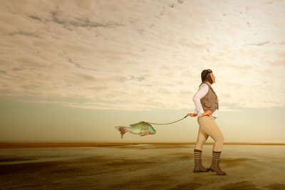 Aviator Leading Fish by Christine von Diepenbroek