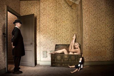 Contortionist in Old Room by Christine von Diepenbroek