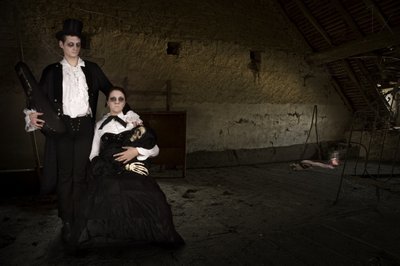 Gothic Couple in Attic by Christine von Diepenbroek