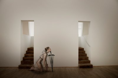 Minimalist Woman Umbrella by Christine von Diepenbroek