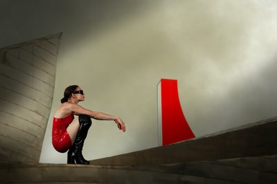 Modern Woman Red Dress by Christine von Diepenbroek