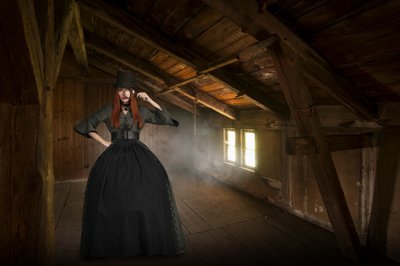 Mysterious Attic Woman by Christine von Diepenbroek