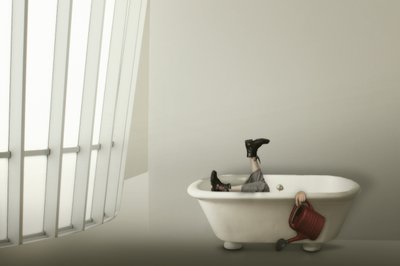 Quirky Bathtub Watering by Christine von Diepenbroek