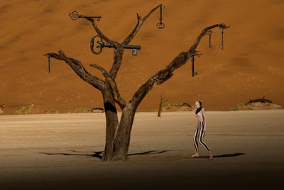 Surreal Desert Key Tree by Christine von Diepenbroek