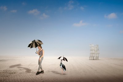 Surreal Desert Walk by Christine von Diepenbroek