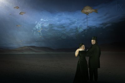 Surreal Flying Fish by Christine von Diepenbroek